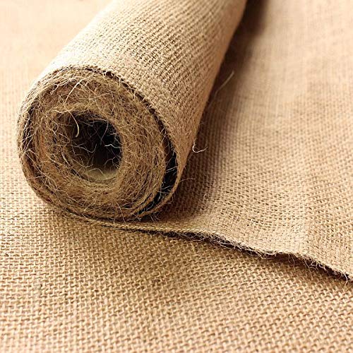 STOFFKONTOR Jute Sackleinen Meterware in Natur, 100% Jute, Robust & Flexibel verwendbar, ca. 130 cm breit, ca. 360 g/lfm