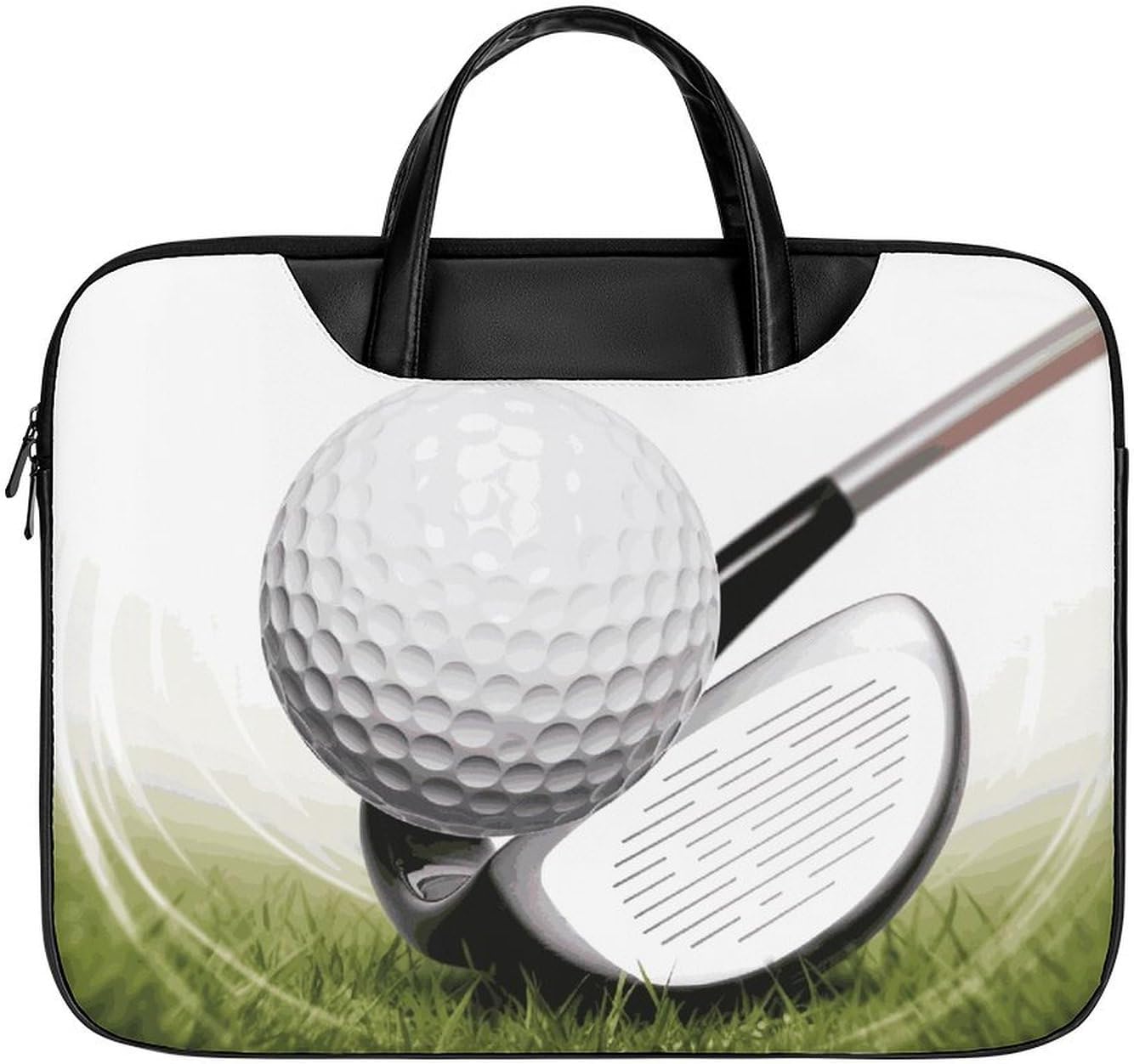 17 Inch Laptop Shoulder Bag Waterproof Portable Laptop Case Sleeve Messenger Bag for Women Men Golf Club, Style-12