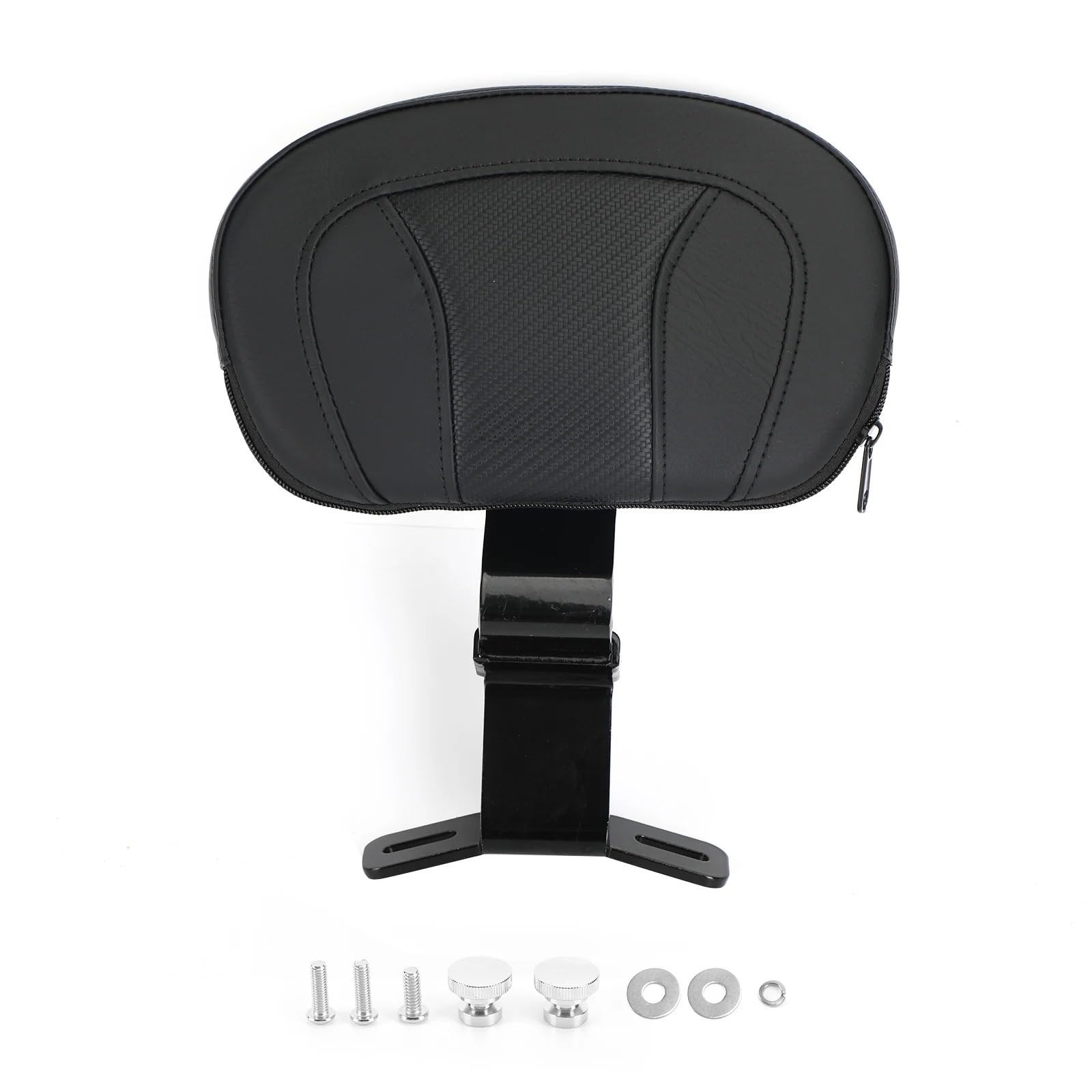 Poduszka na oparcie kierowcy pasująca do Touring CVO Street Glide Road King 2009-2021 Poduszka oparcie motocykla(Black)