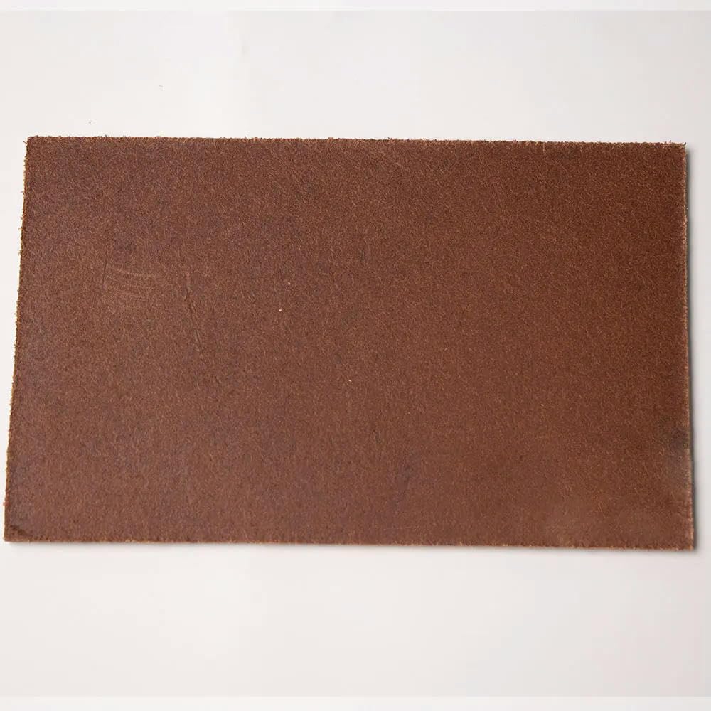 Pezzo di Pelle Artigianale Pelle conciata al vegetale Vera Pelle Spessa Circa 4,0 mm Pelle Bovina Vera Pelle Bovina Veg Tan Pretagliata a Mano
