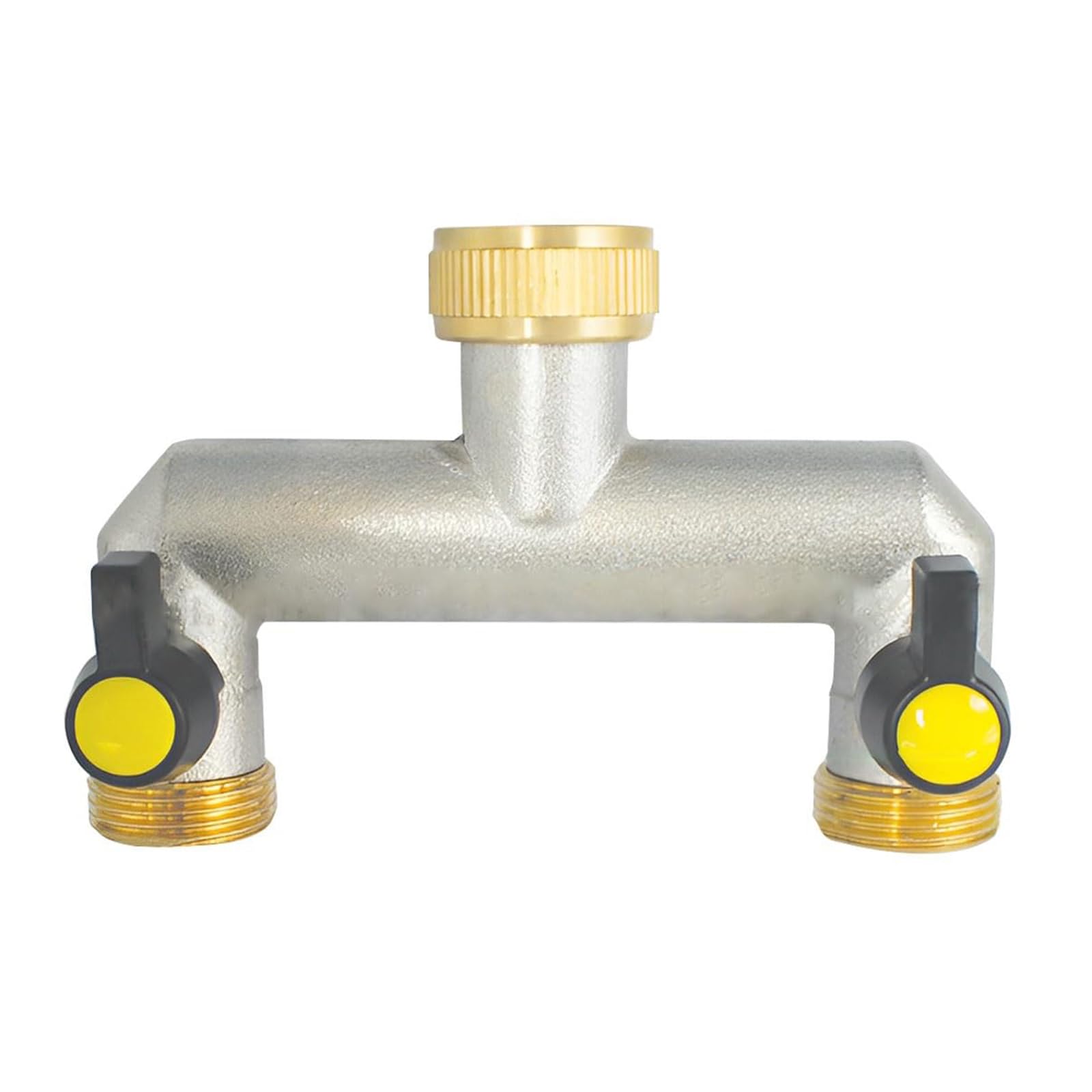 Msioytog Black Strength Sturdy Brass Water Divider For Extreme Temperature Gardening And Landscape Irrigation Professional Watering Systems Splitters