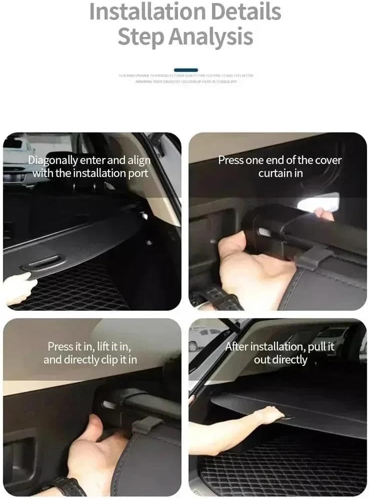 Trunk Cargo Cover For Lexus For NX200 NX200t NX300 NX300h 2015~2021 Tray Curtain Pad Shielding Shade Sturdy Boot Cover
