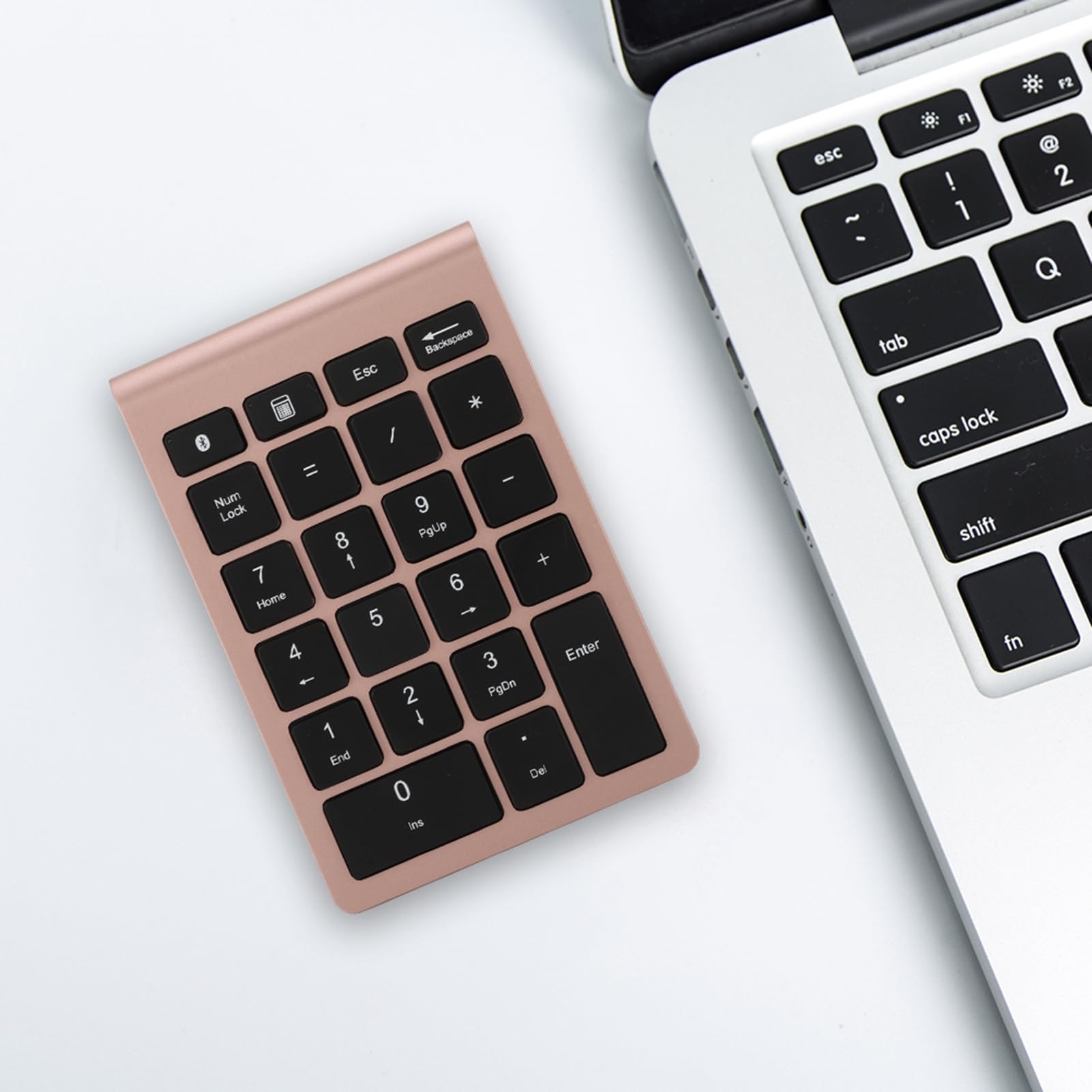Clavier Numérique Ultra Fin Design 5.0, 22 Touches pour Mac OS (Or Rose)