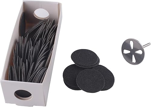 Miniatura 7 de MZCMSL 2 brocas de metal para disco de papel de lija de 0.984 in, broca de disco de lijado de pedicura de vástago 332, herramienta eléctrica de