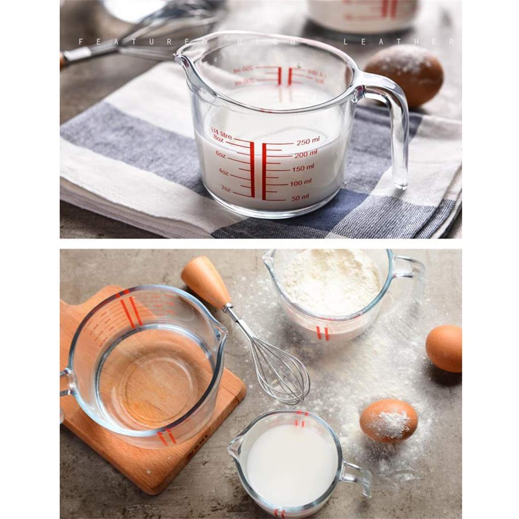 YDBC Tasse À Mesurer, Transparent Verre Trempé Solide Durable Résistant À La Chaleur Facile À Nettoyer Large Gamme D'applications (Size : 1000ml)