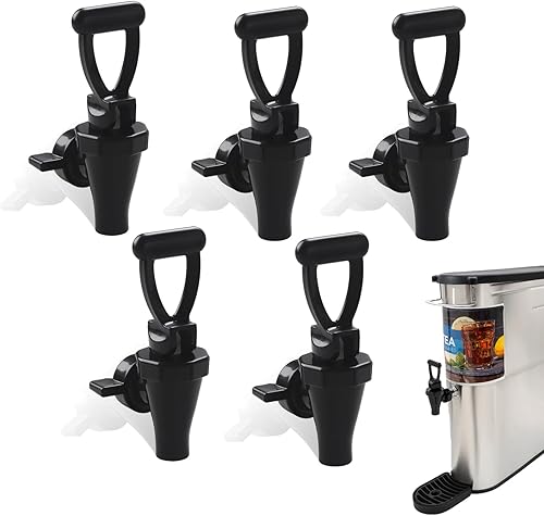 Miniatura 7 de Paquete de 2 grifos de repuesto 03260.0002 para dispensador de té, grifo reutilizable para urna de té con 2 tuercas de ala y 2 anillos en C por