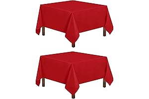 Utopia Kitchen Square Red Tablecloths for a Dash of Elegance