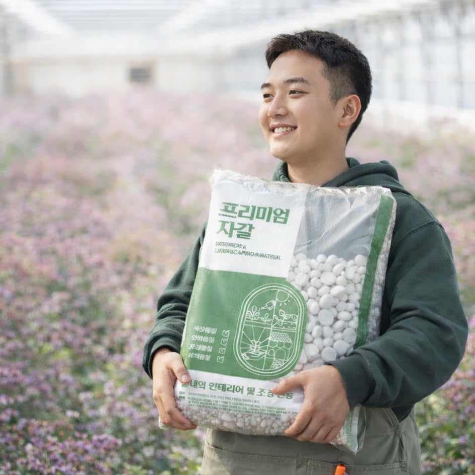 Grava natural blanca BOMCHAN de 20 libras para paisajismo (4 veces lavadas) guijarros para plantas, piedras decorativas para jarrones de jardín,