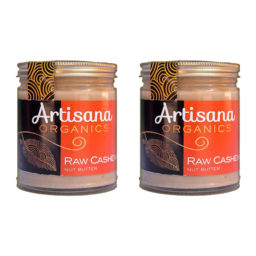 Organics - Cashew Butter, Certified Organic, RAW and non-GMO, No Added Sugar or Oil, Rich and Creamy (8 oz) | 2-Pack