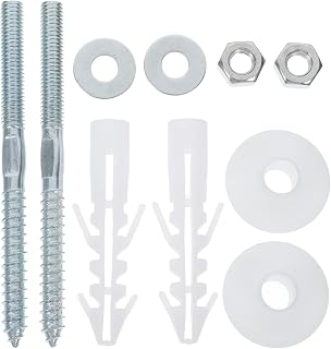 1set Heavy-Duty Basin Mounting Kit Secure Wall-Mount Sink Fixings Screws Bolts and Washers Installation of Bathroom Fixtures