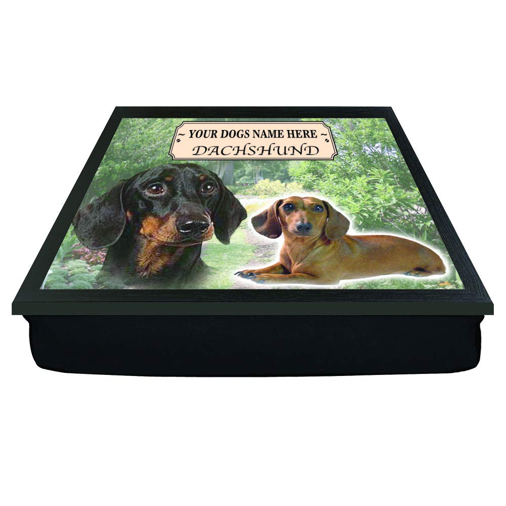 Personalised Gift Products Multicolor Dachshund Personalised Dog Breed Gift Lap Tray