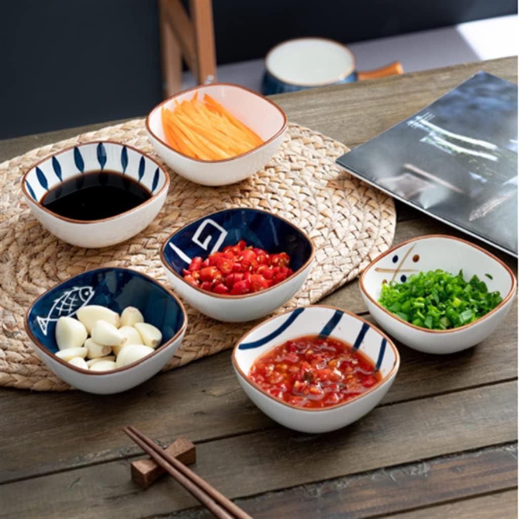 Ripple Dish Japanese-style Ceramic Seasoning Hot Pot Dipping Household Small Sauce Soy