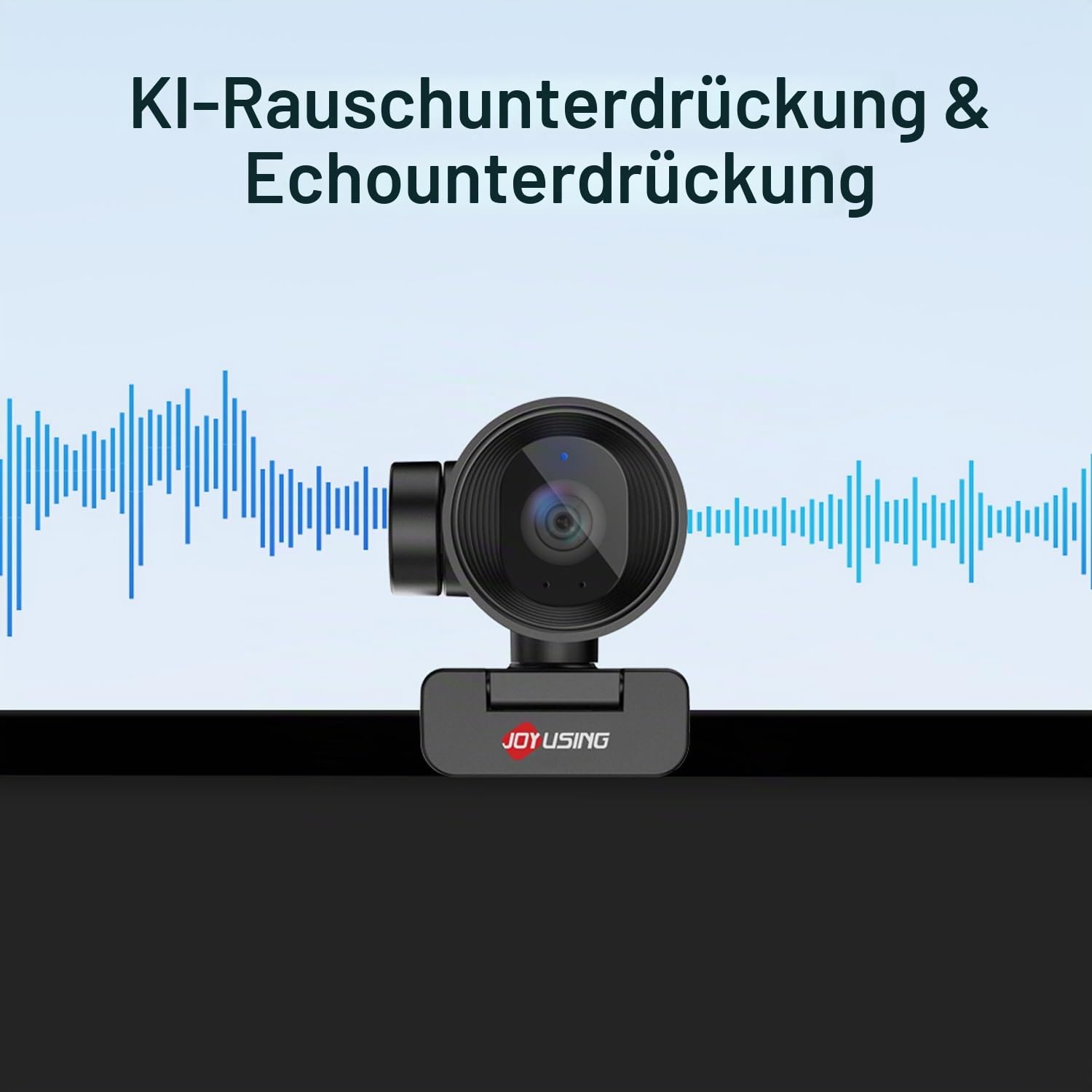 JOYUSING FlexCam10 4K Augenkontakt Webcam für PC, 4 Modi in 1 Webcam mit Mikrofon, PDAF Autofokus, 2 Mikrofon mit Geräuschunterdrückung, 79° FOV, für Konferenz, Streaming, Facetime Zoom/Teams/Google