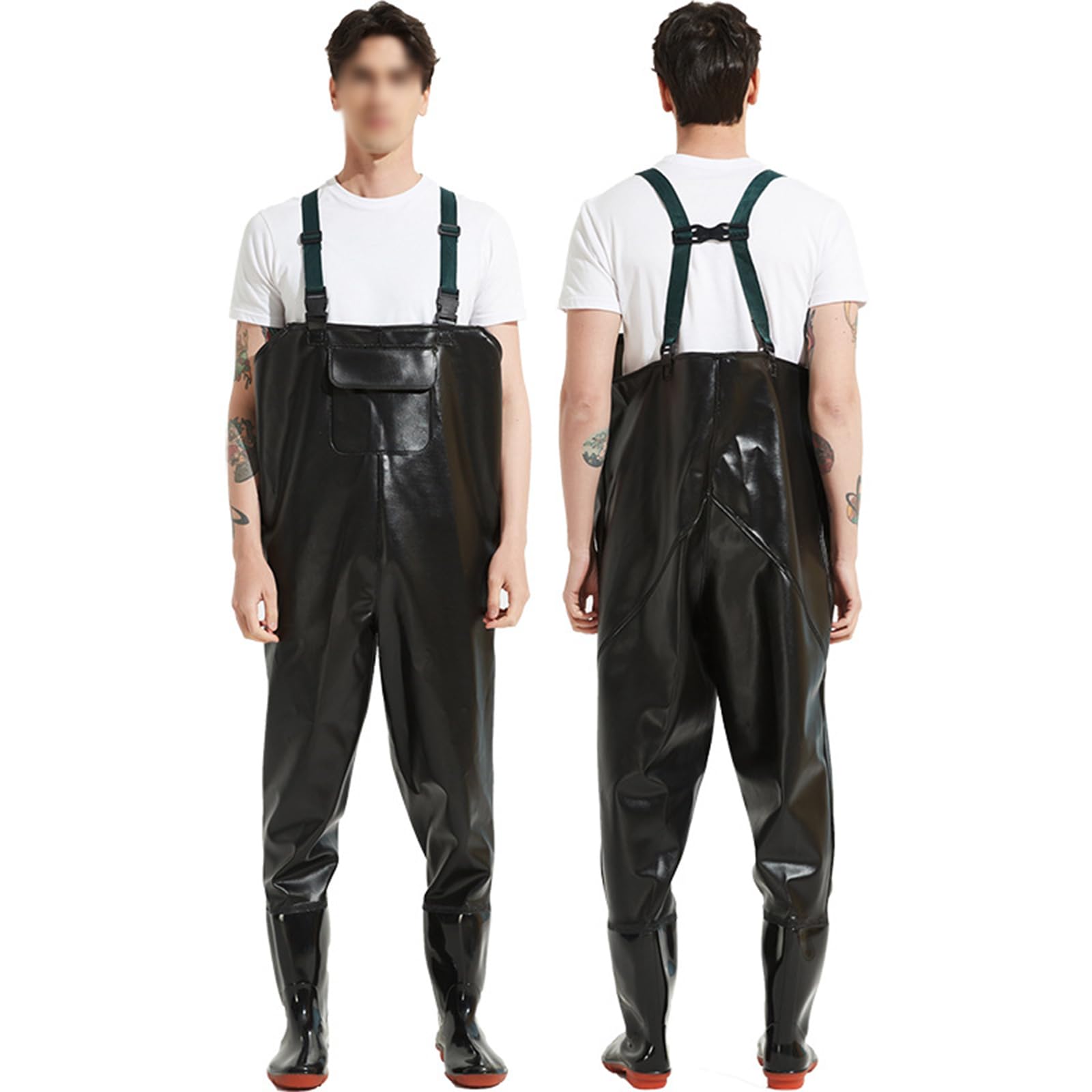 Stivali da Pesca E Trampolieri Tutto Il Corpo con Stivali di Gomma da Uomo E da Donna Impermeabile Traspirante Leggero Crosswater Waders da Caccia Pesca