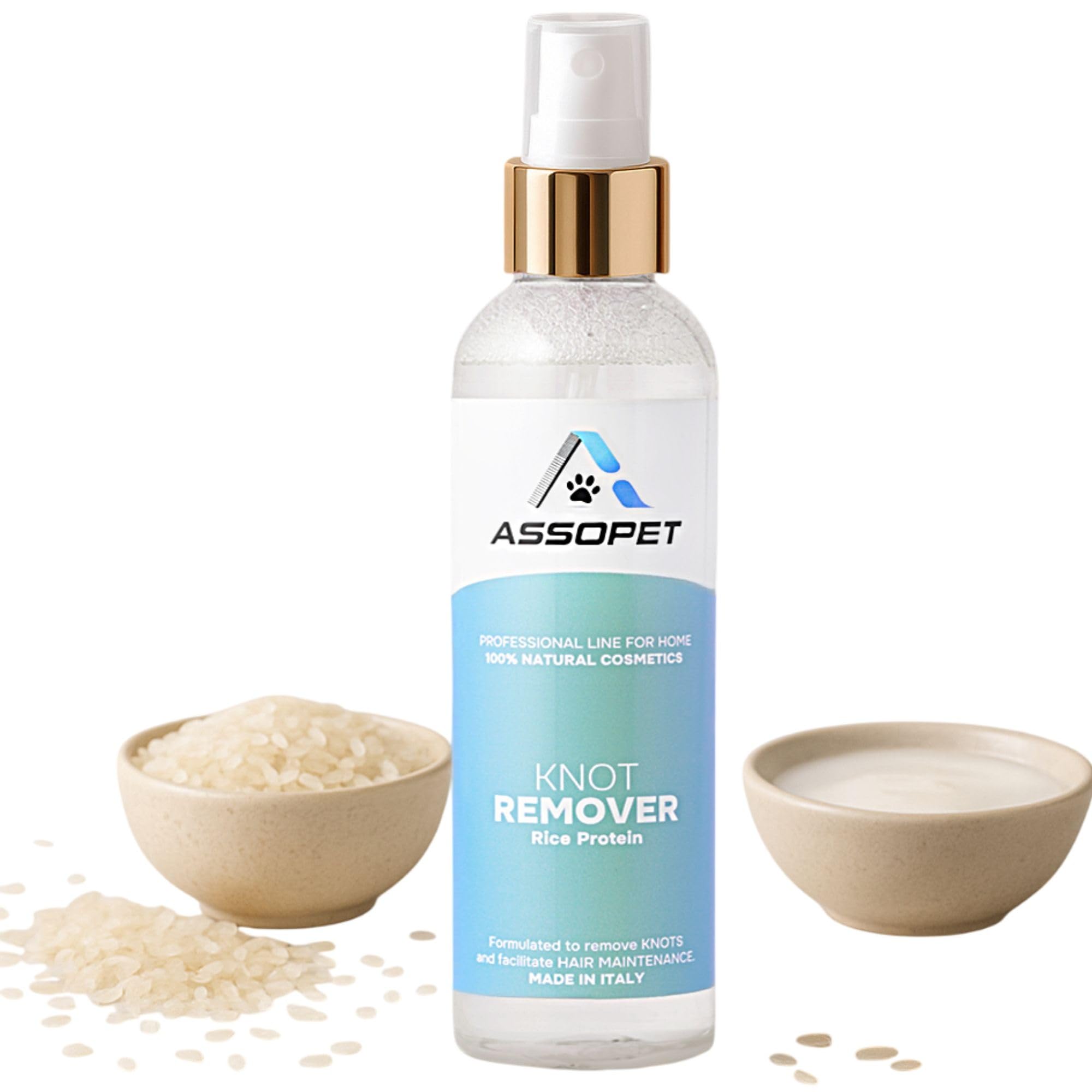 Entfilzungsspray Hund 250 ml – Entfilzer & Entwirrungsspray löst Knoten & Verfilzungen – Leave-In Fellspray mit Phytokeratin & Reisprotein – Verbessert Kämmbarkeit – Fettet Nicht – Made in Italy