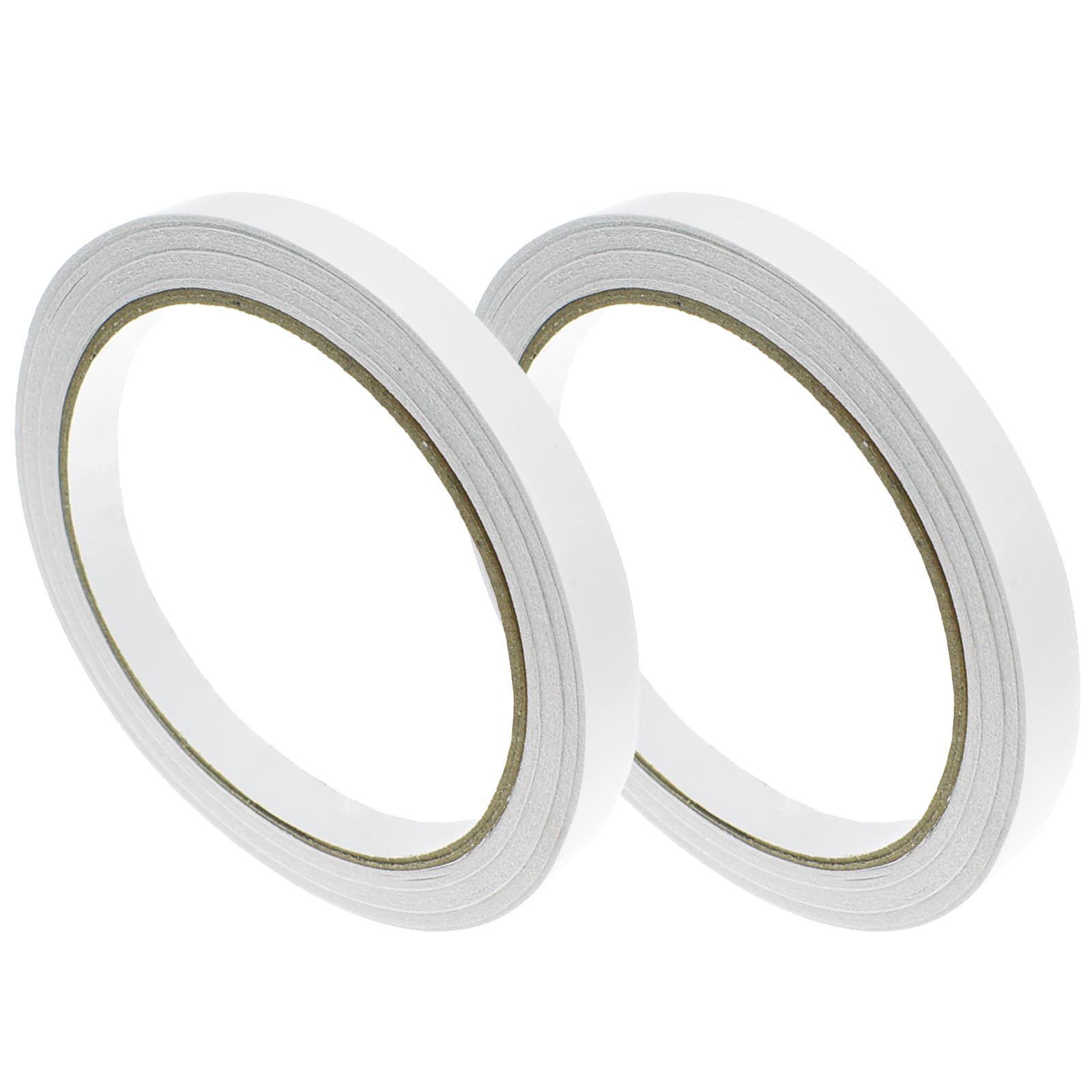 SyoleeDouble Sided Tape 2 Rolls Strong Adhesive Sticky Tape for Documents, Scrapbook, Photo, Craft, Office, School - Each Roll 52 Feet Long, 0.39inch Wide