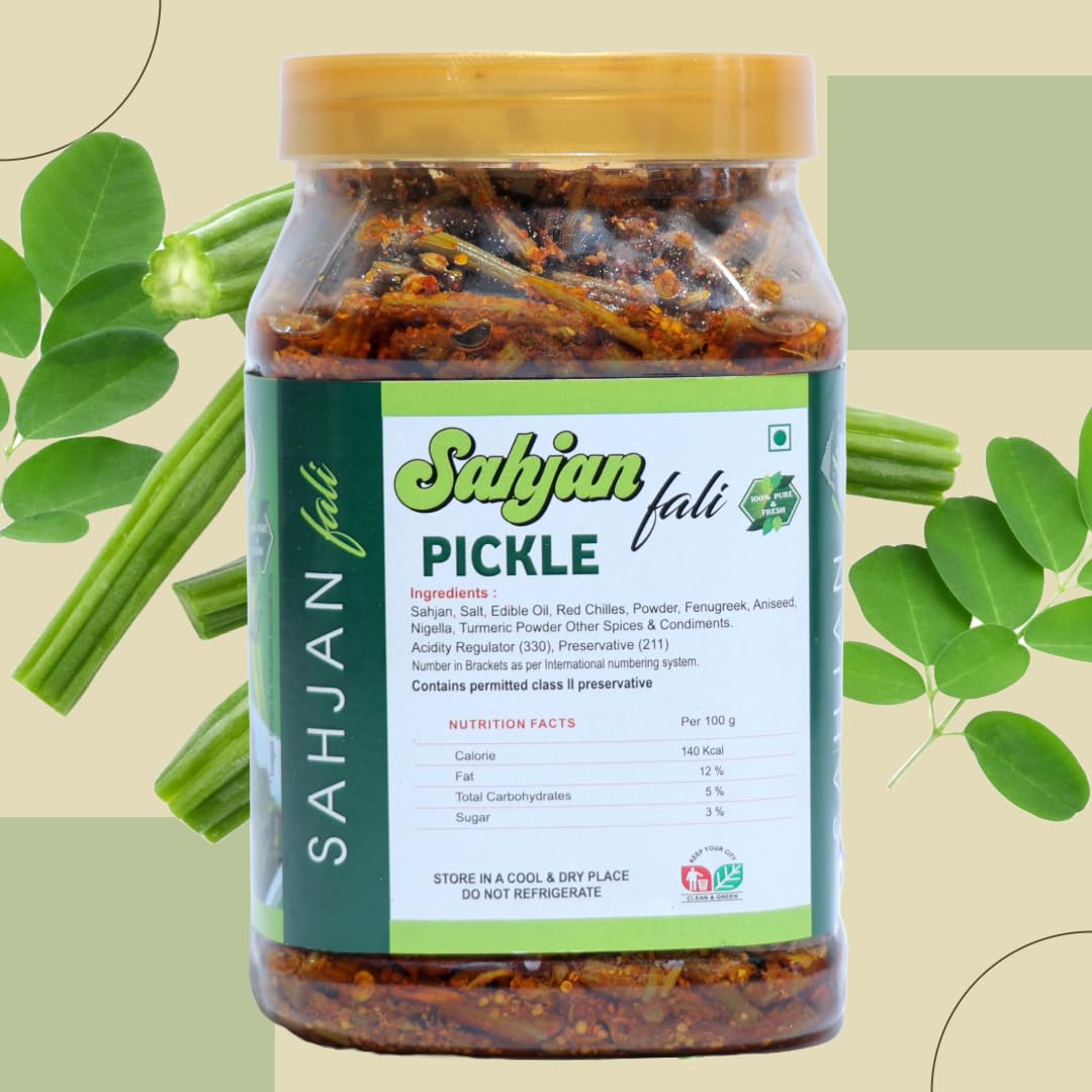 gangawat Sahjan Fali Pickle Homemade Organic 800Gram 1
