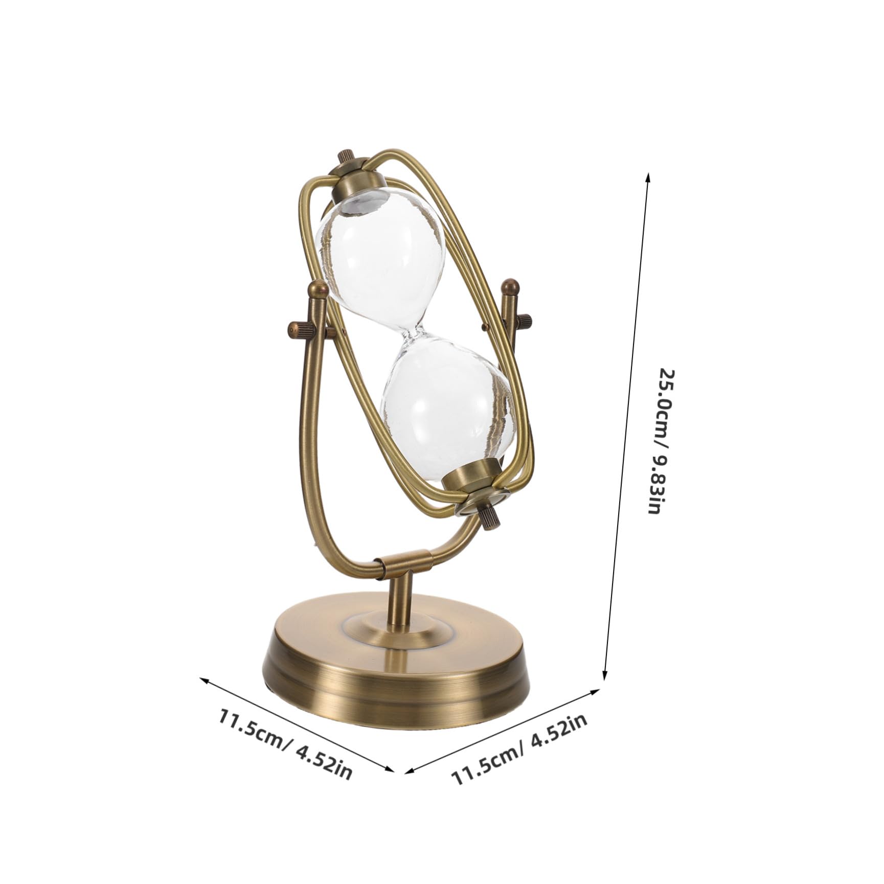 Reloj de Arena Rellenable para Bodas Vintage Rotación 360°