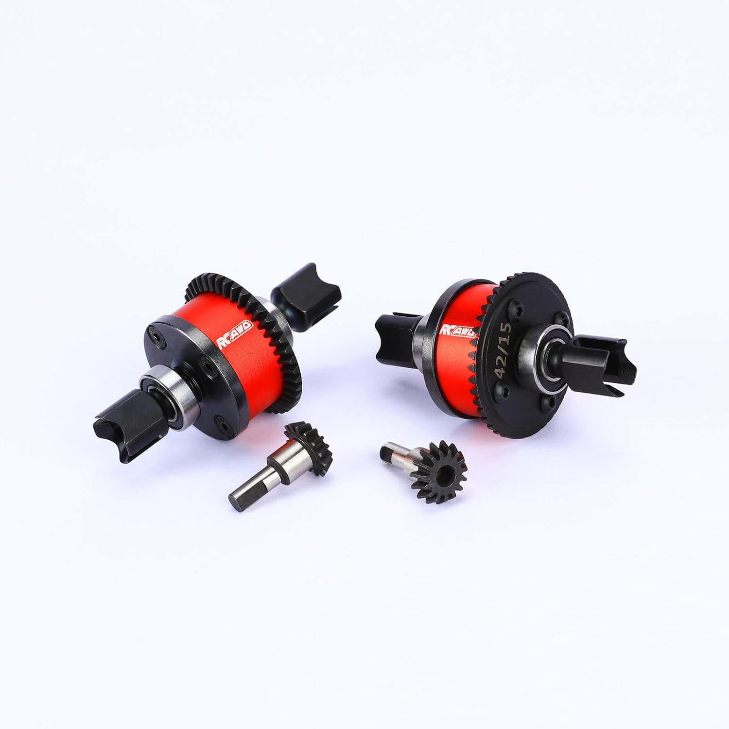 RCAWD 40Crmo 42T Differential Assembly with 15T Input Gear for Arrma 1/7 Fireteam Infraction Limitless Mojave 6s 42T Diff Gear 1/8 Kraton Notorious Outcast Talion Typhon 6s Series Upgread Parts