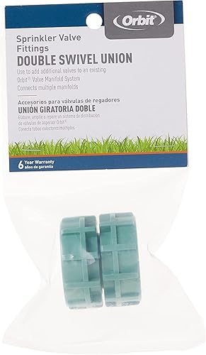 Miniatura 3 de Orbit Piezas giratorias de colector de válvula de doble unión, colector de rociadores - 57184 (5, 1 unidad (paquete de 5))