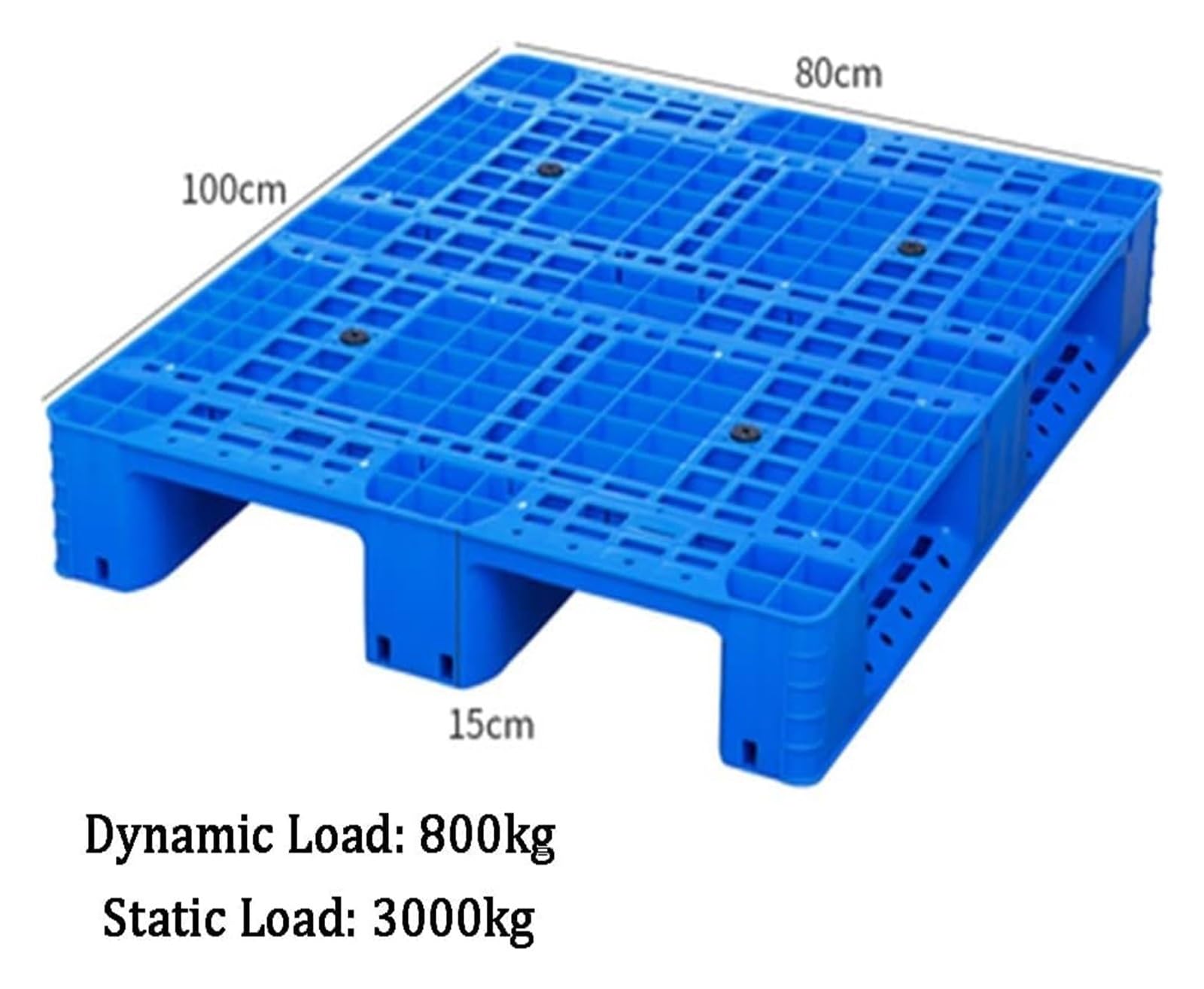 JINMLBO Plastic Pallets Storage Racks, Plastic Nestable Shipping Pallet, Ventilation Wear Resisting Prevent Slippery Moisture Proof Pad for Supermarket(Style 1)