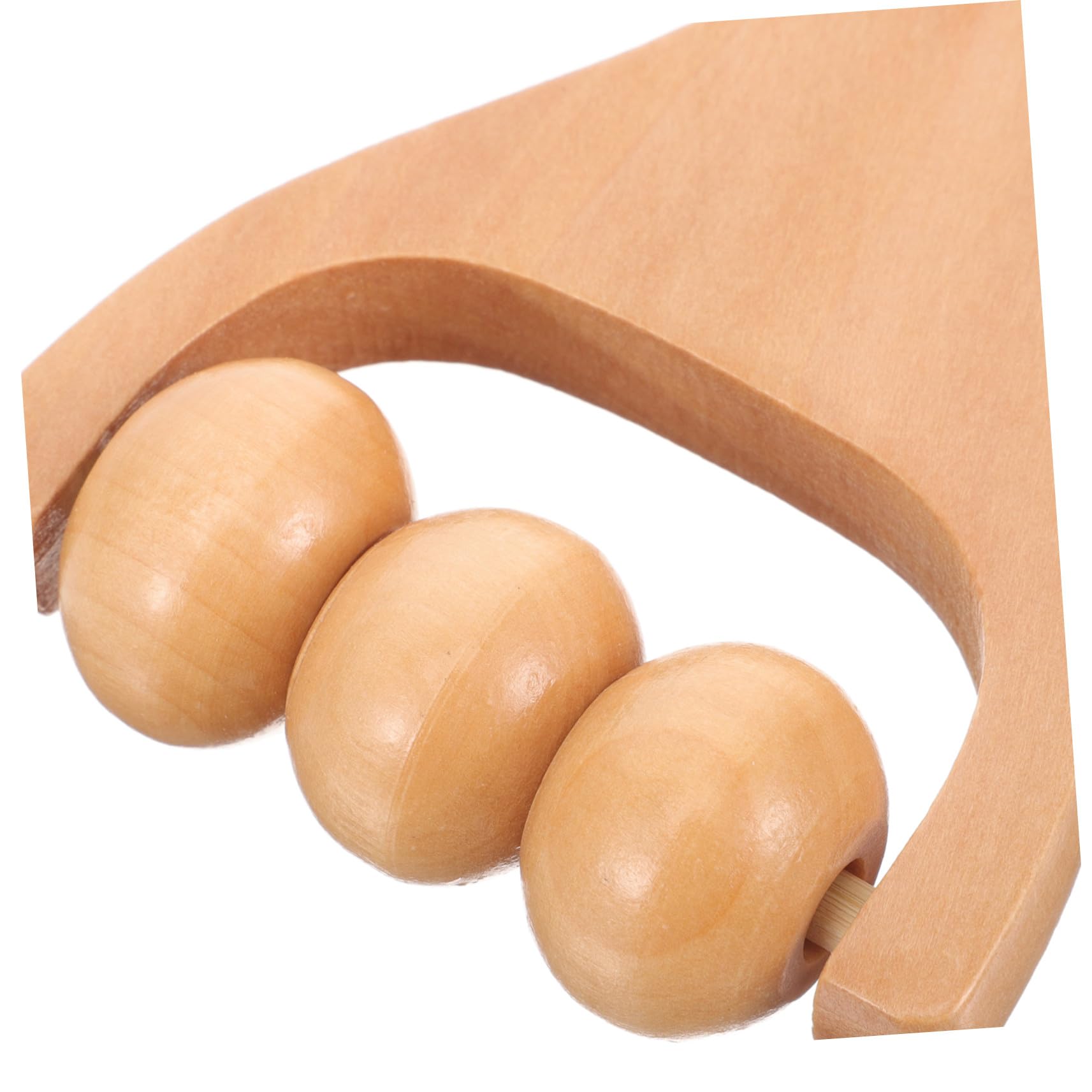 Masajeador De Pies y Hombros Madera Natural 2 Piezas Rodillo Manual Ergonómico Uso Diario Para Cuello, Espalda y Relajación Corporal Herramienta Práctica De Acupresión