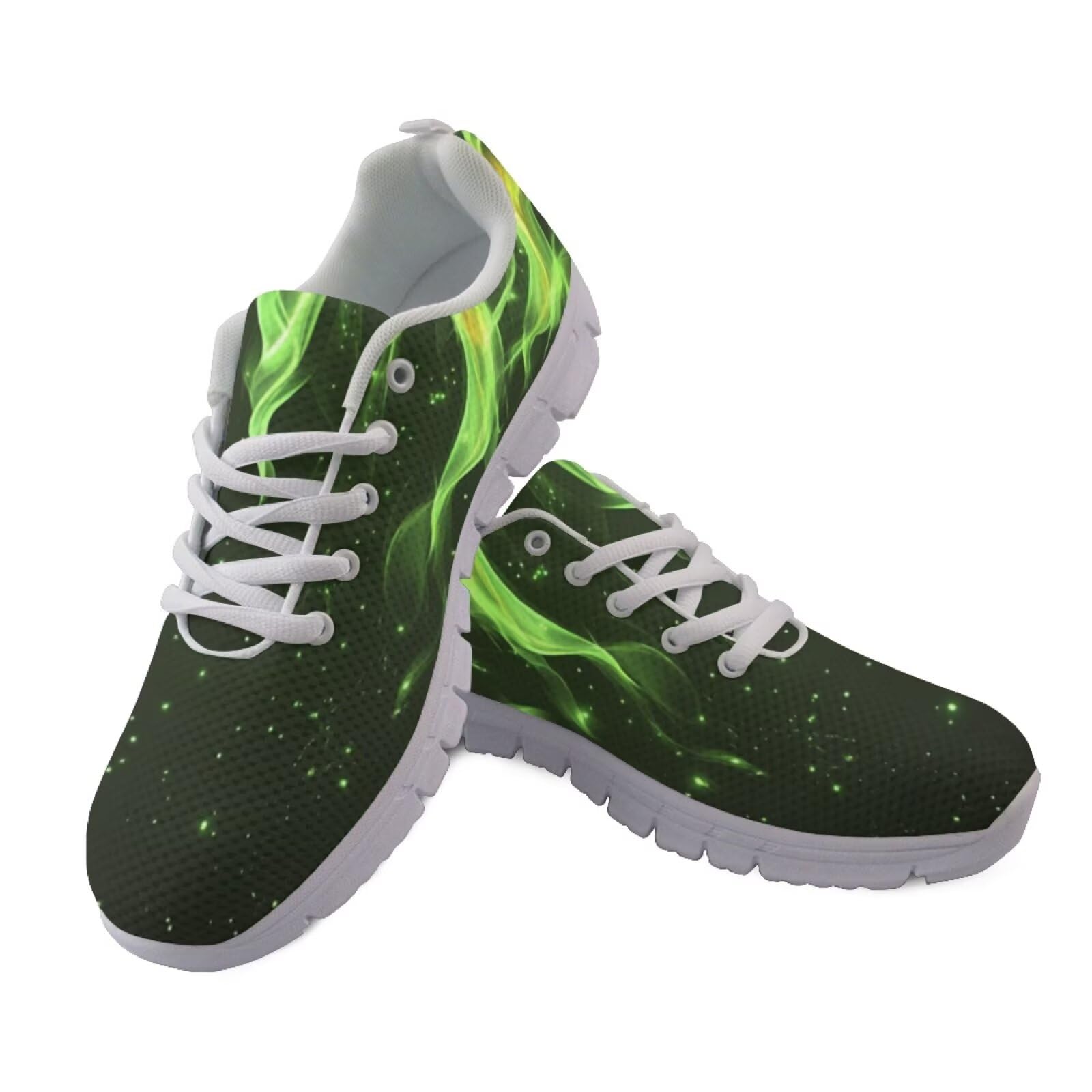 Jeiento Galaxy Shoes for Women Men Mesh Breathable Road Running Sneakers Non Slip Lace Up Sport Footwear Adult Trainers Footwear