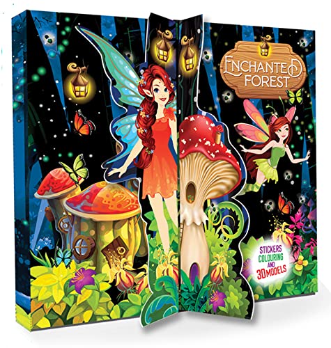 BRIJBASI Early Learning Space Adventure 3D Model Making Activity Book for Kids, Children and Toddlers - Ages 5+ Years STEM & Science Educational with Discovery Activities (Enchancted Forest)