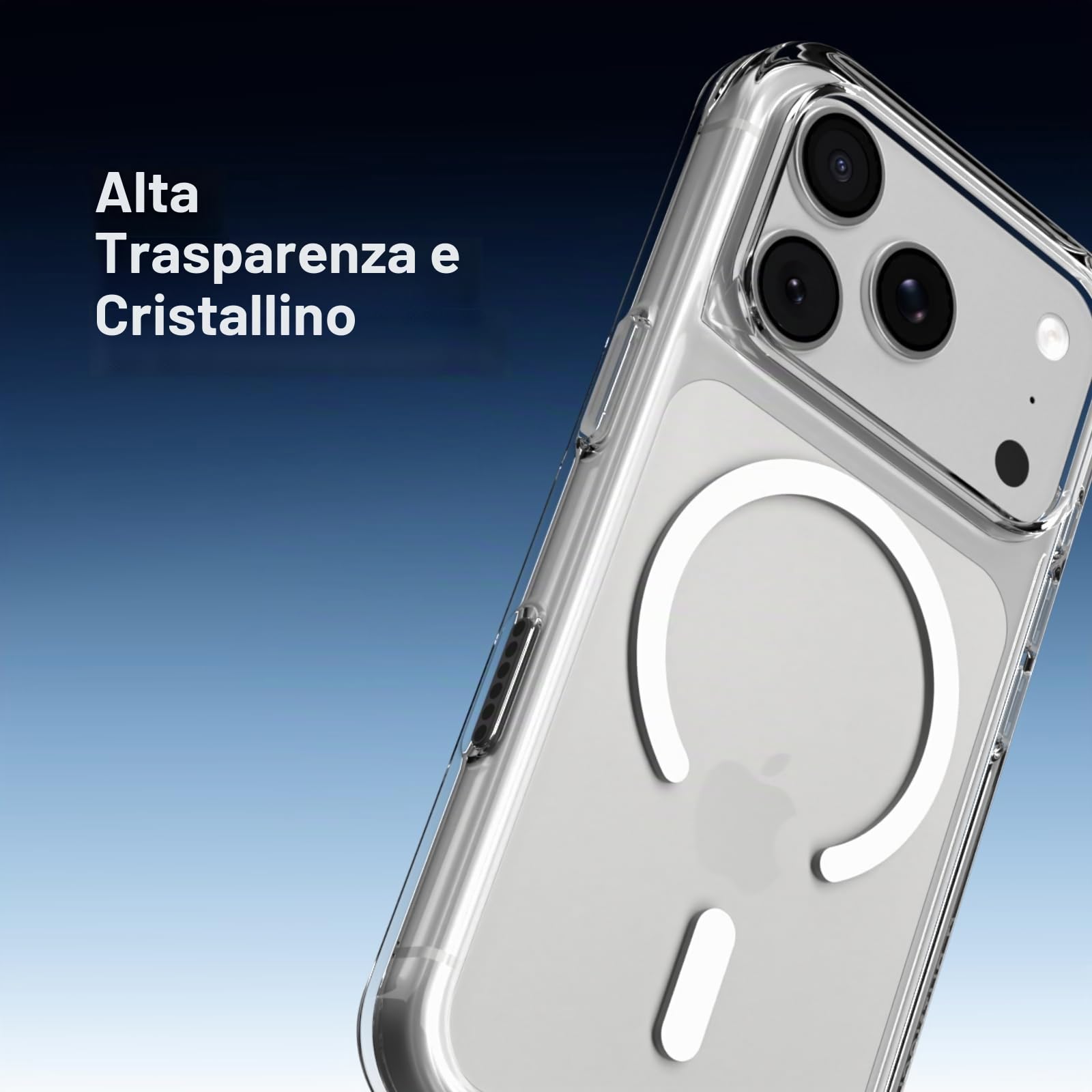 RhinoShield Clear MagSafe Compatible Case for iPhone 17 Pro | Strong Magnetic, Anti-Yellowing, Transparent, High Clarity, Shockproof, Military Grade Drop Protection