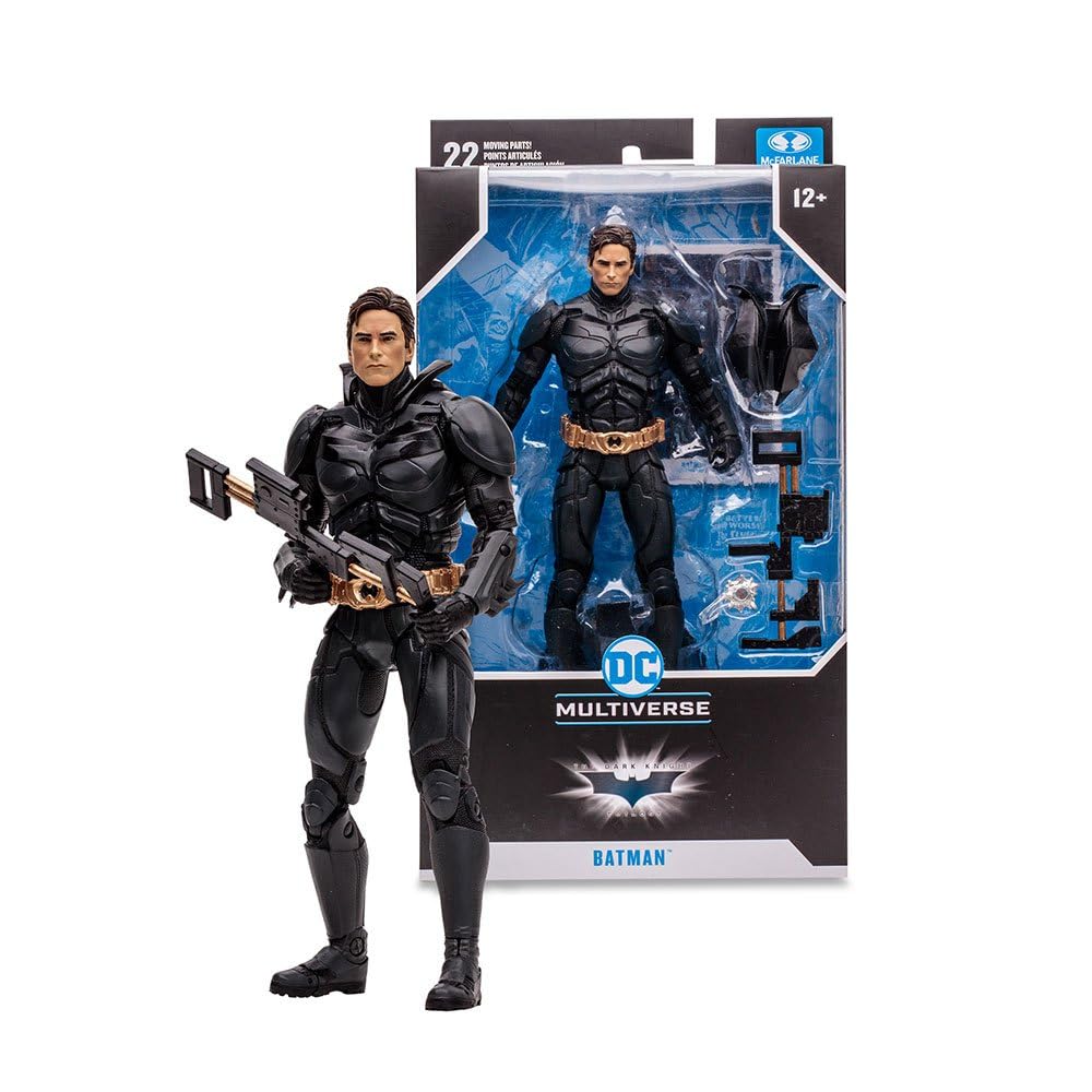McFarlane DC Multiverse 64387169 Batman-Figur The Dark Night Hong Kong Sky Dive mit Zubehör, 22-teilig, 18 cm, für Sammler, Bizak