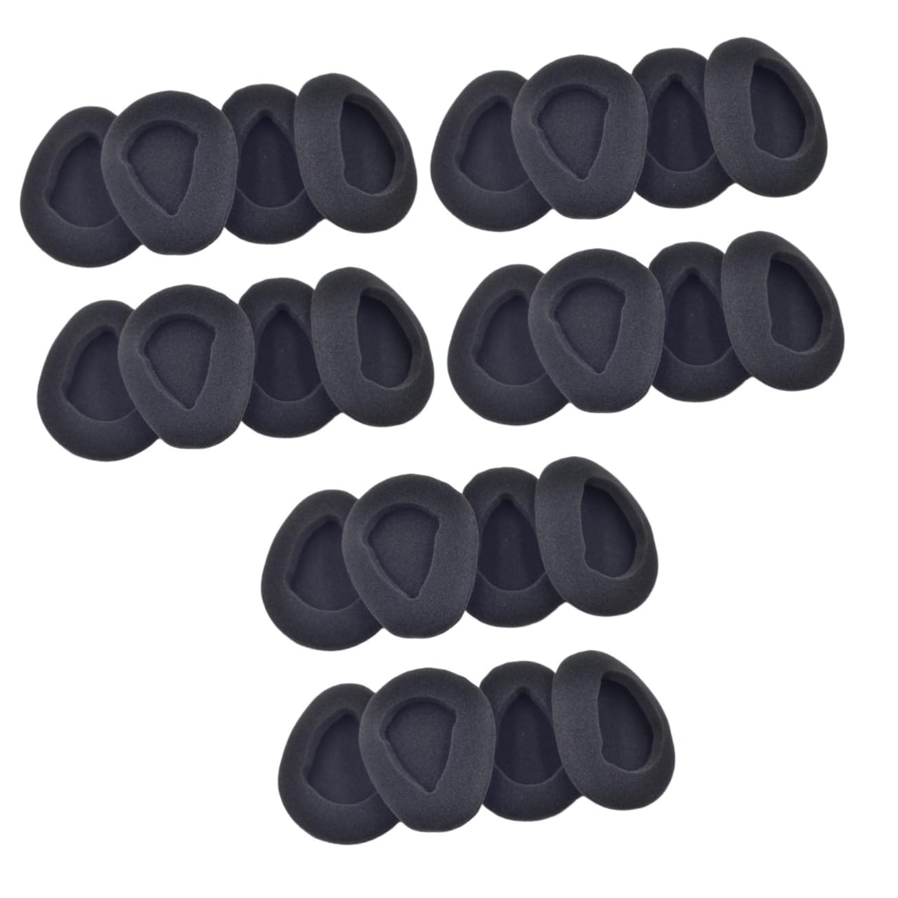 OSALADI STK Headset-Schwammpolster Schwammabdeckung kabellose Kopfhörer Schaumstoff-Ohrpolster Weiche Headset-Abdeckung Kissen Kopfhörer Ohrstöpsel Black