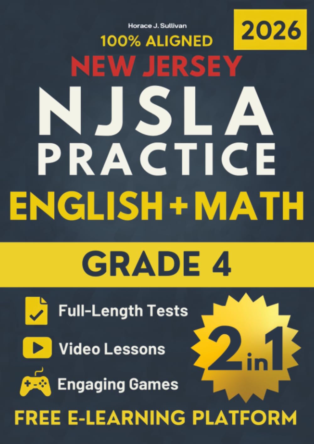 New Jersey Student Learning Assessments (NJSLA) Grade 4 ELA & Math Test Prep 2-In-1: The Ultimate All-in-One Prep | Master ELA & Math with a