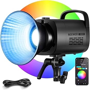 Amazon | NEEWER CB100C RGB LEDビデオライト COB 撮影ライト
