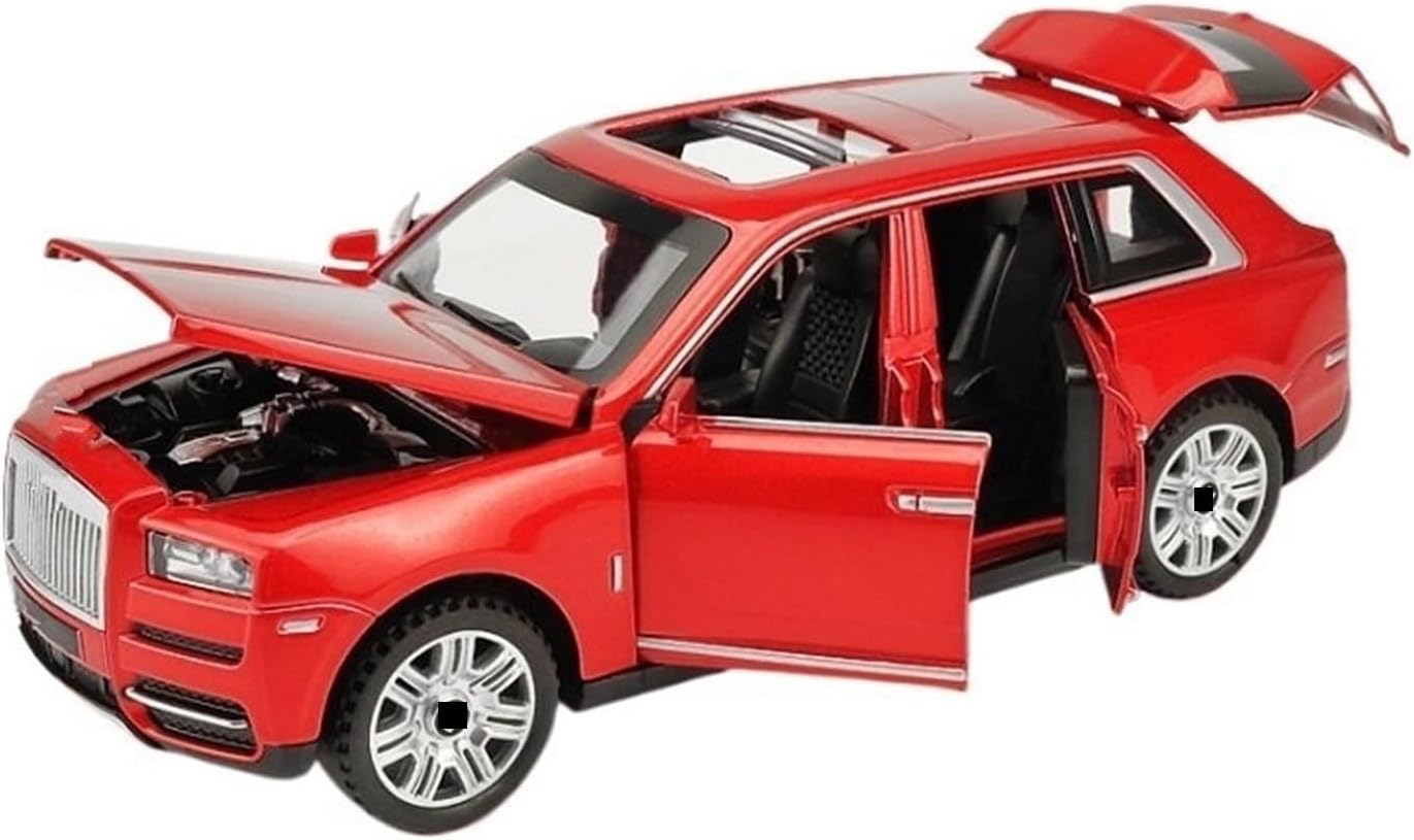 Classic Alloy Model Scale 1:32 for Rolls-Royce Cullinan Metal Body Plastic Interior(Black)