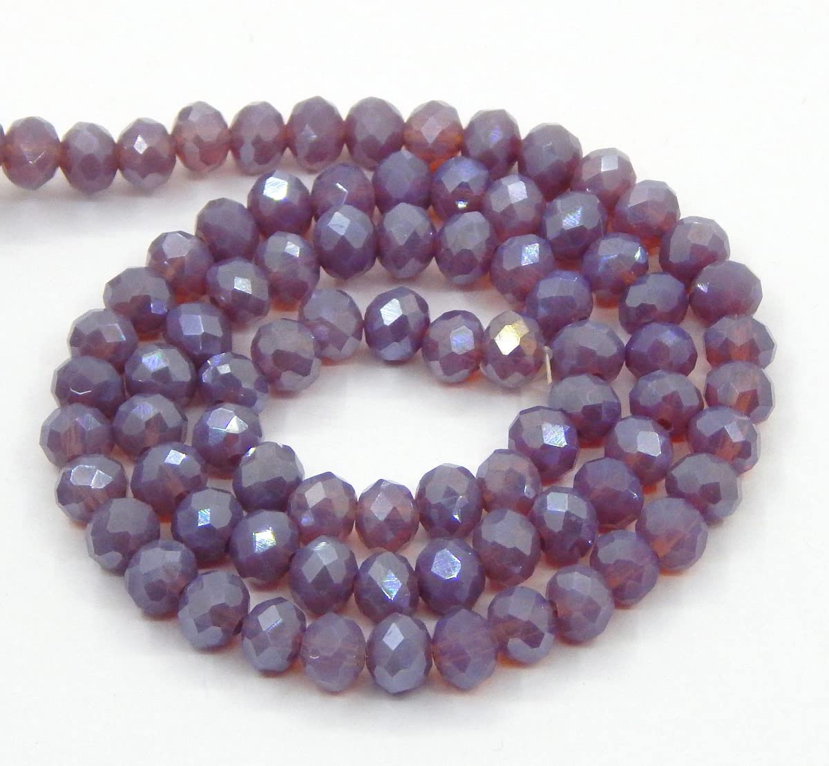 Lot De 50 Perles De Bohème Facettées 5 Mm Rose Opaque - Preciosa, Neuf, France