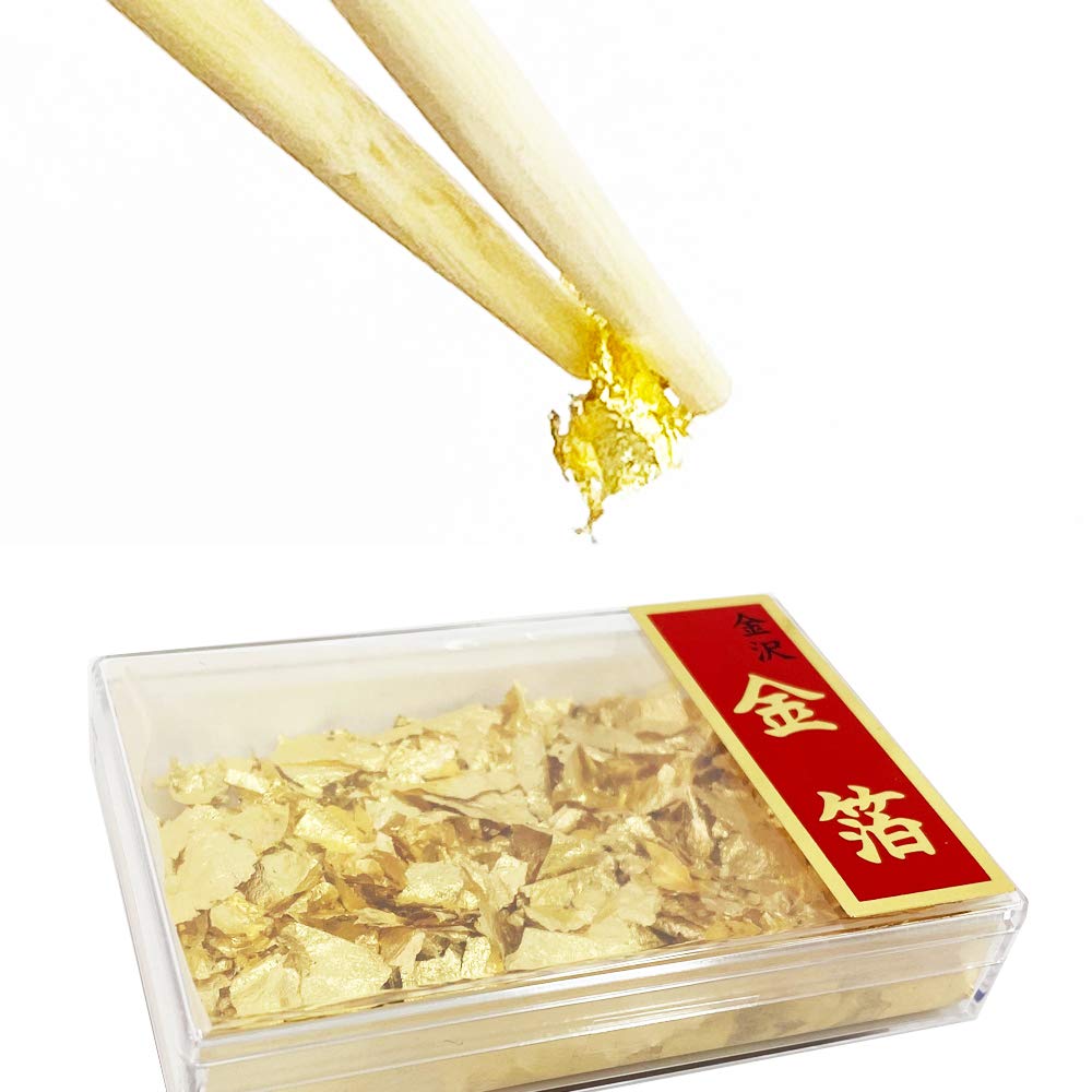 Amazon | 金箔ケース入(大) 0.06g ※金沢金箔食用 | 金箔 | 飾り