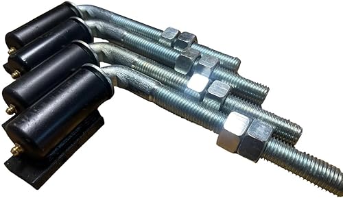 Miniatura 4 de JM Steel - Bisagras soldadas con perno en J de 34 pies para puertas resistentes, capacidad de peso de 600 libras, 7 pulgadas de largo, brazo de