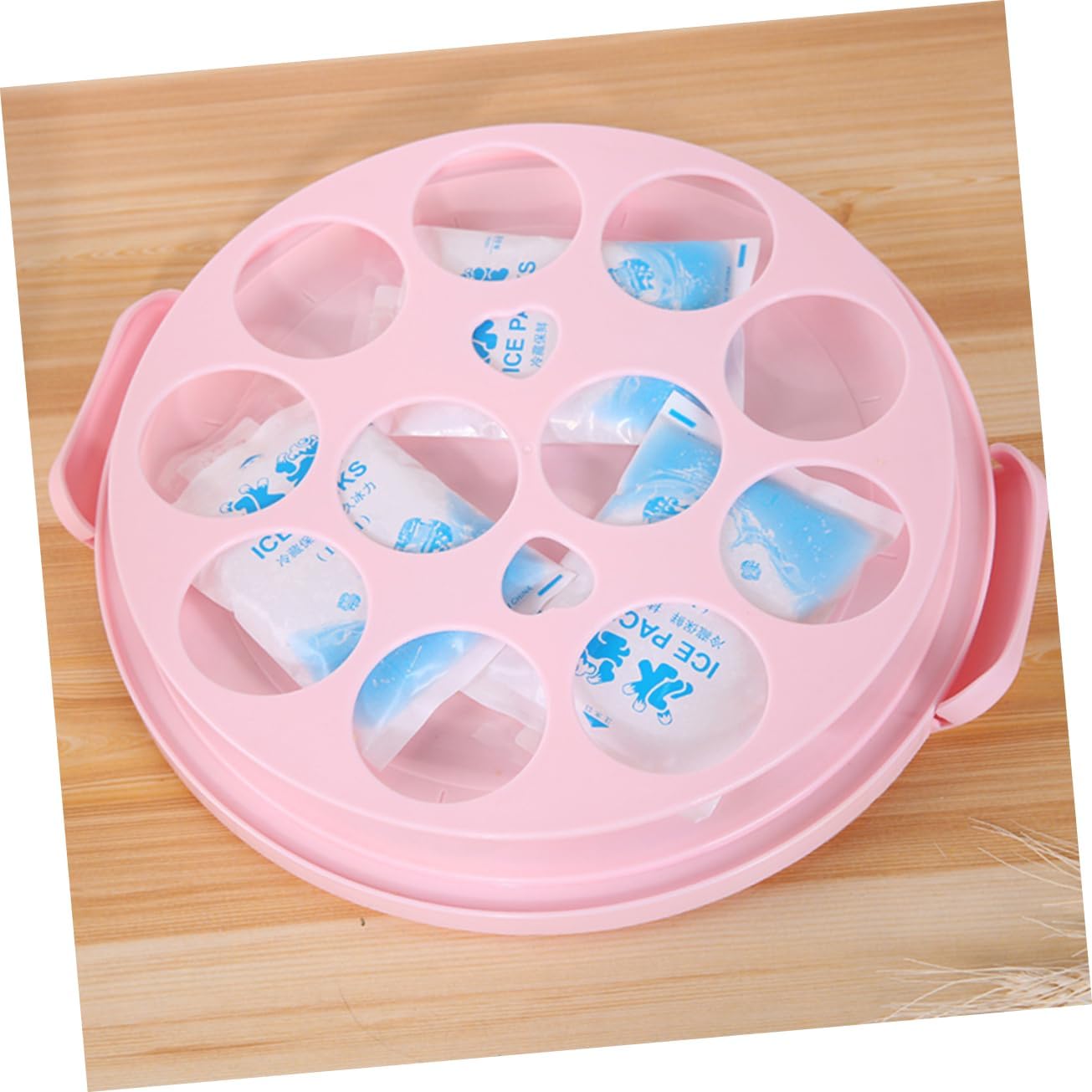 Zerodeko Portable Cake Carrier Lid Reusable Cake Box for Birthday Picnic and Outdoor Events Lightweight Dessert Container and Baked Goods