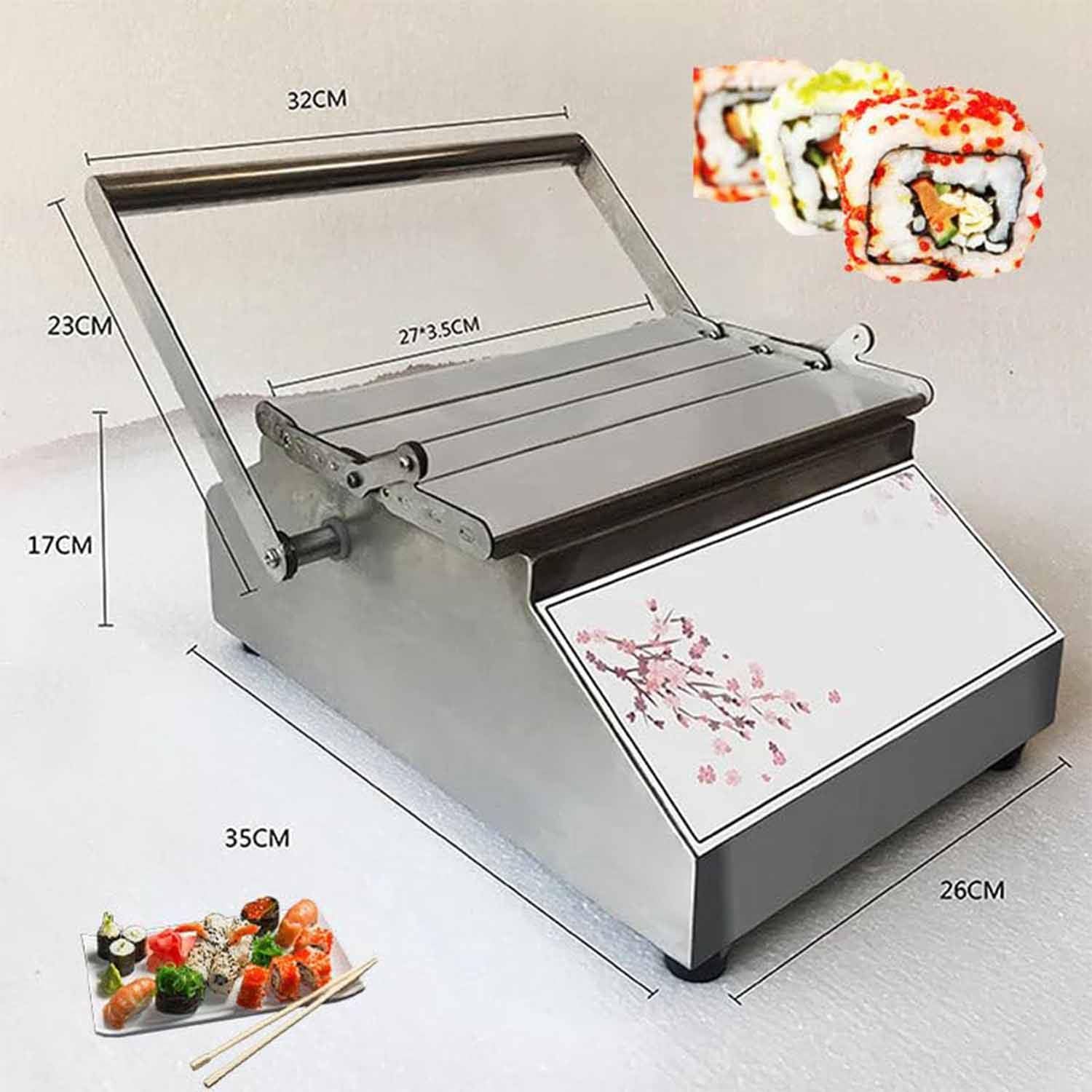 Sushi Making Kit mit Bazooka Roller, DIY Sushi Maschine für Anfänger, Einfach zu bedienender Sushi Maker für Home Roll Preparation, Complete Sushi Making Tools Included