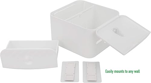 Miniatura 7 de Mind Reader Dispensador de pañuelos sin contacto, dispensador de pañuelos de montaje en pared, servilleta, dispensador de toallas de papel para