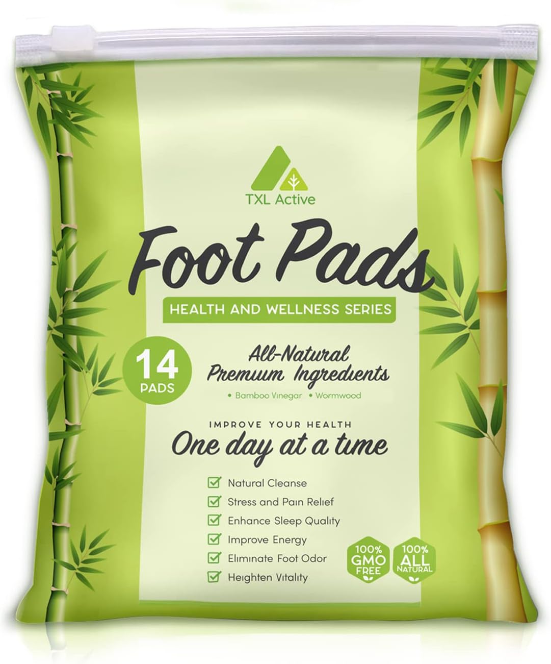 Bamboo Charcoal Foot Pads: 14 Count Overnight Comfort Patches - Plant-Based Wellness-Inspired Foot Care for Evening Routine, Travel, Workdays & Self-Care