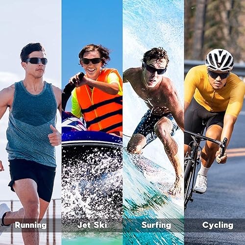 Lentes de sol deportivos polarizados, protección UV 400, perfectos para béisbol, ciclismo, pesca, correr, golf, lentes TAC