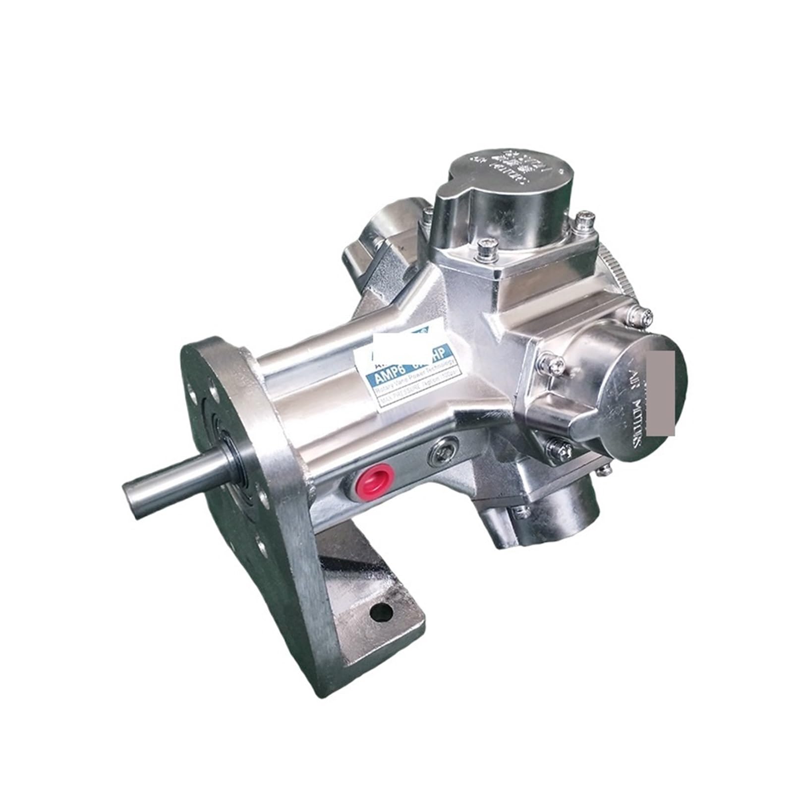 Motore pneumatico antideflagrante a pistone AMP6-T, motore pneumatico for apparecchiature for l'industria chimica, farmaceutica, e vernici e dei rivestimenti per pompe pneumatiche