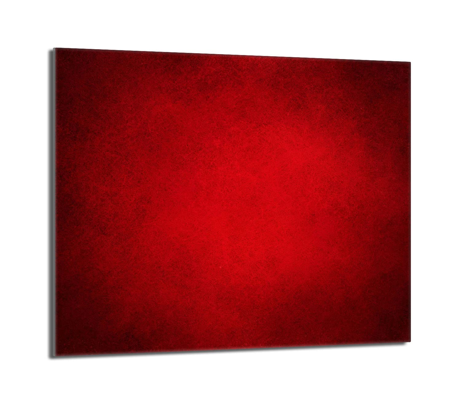 Placa protectora de vitrocerámica 60 x 52 cm 1 pieza cocina eléctrica universal para inducción protección contra salpicaduras tabla de cortar de vidrio templado como decoración, ROJO