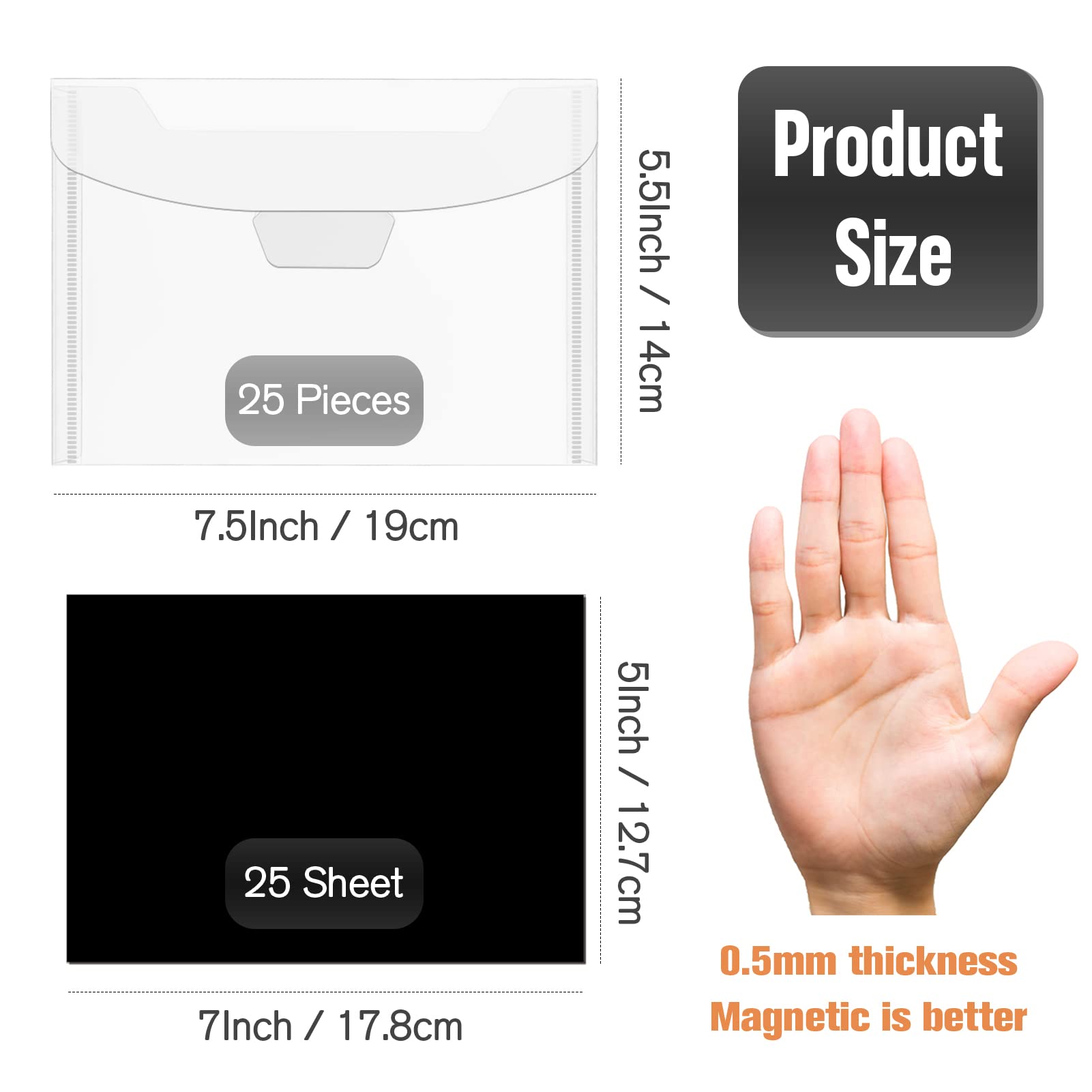 4 Buste Con Fogli Magnetici Per Fustelle E Abbellimenti | 20x20cm | Per Scrapbooking E Craft - Foto 8