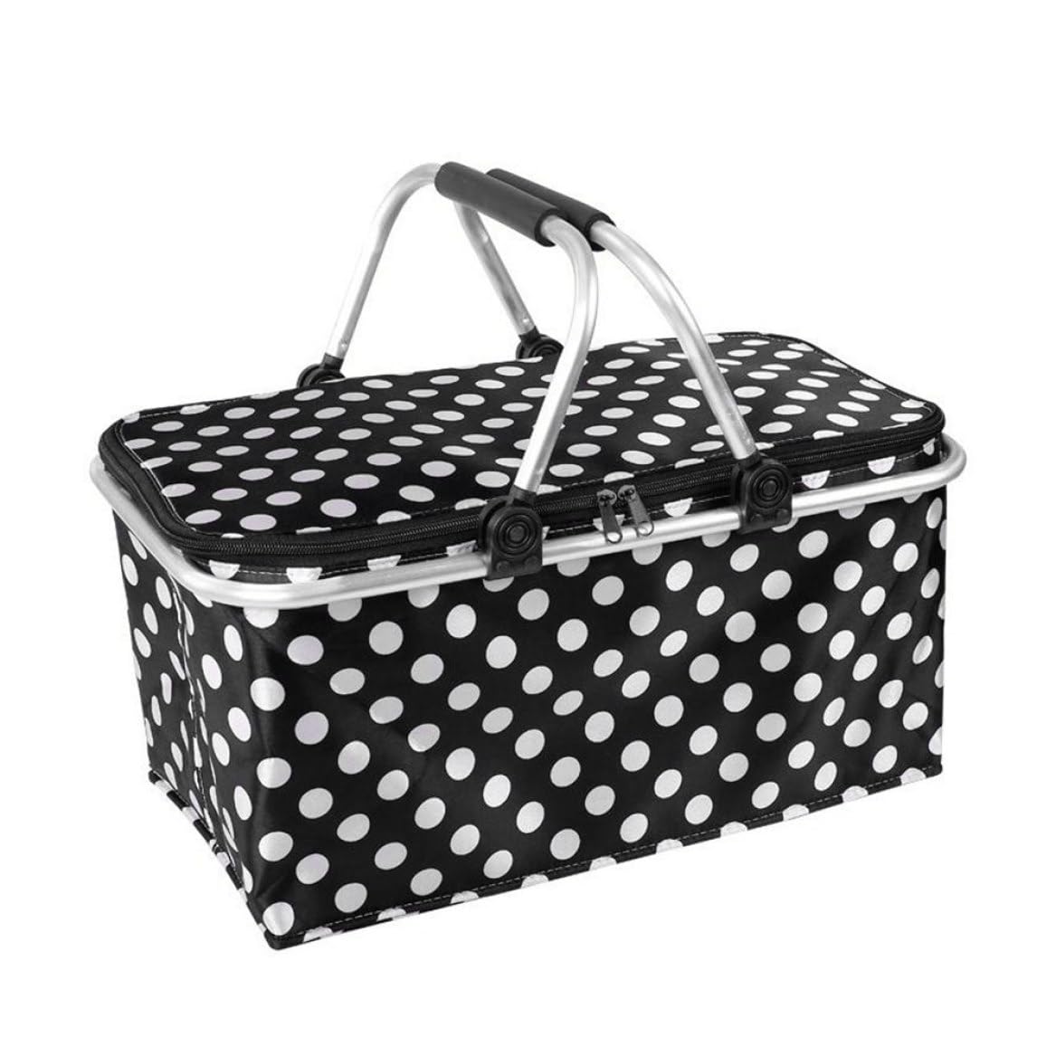 Panier pique-nique pliable et isolé idéal pour vos déjeuners de camping en famille