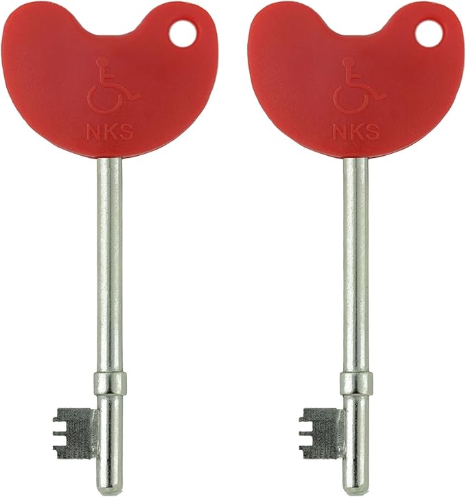 NKS Radar Disabled Toilet/Access Key with Braile (Pack of 2) Amazon