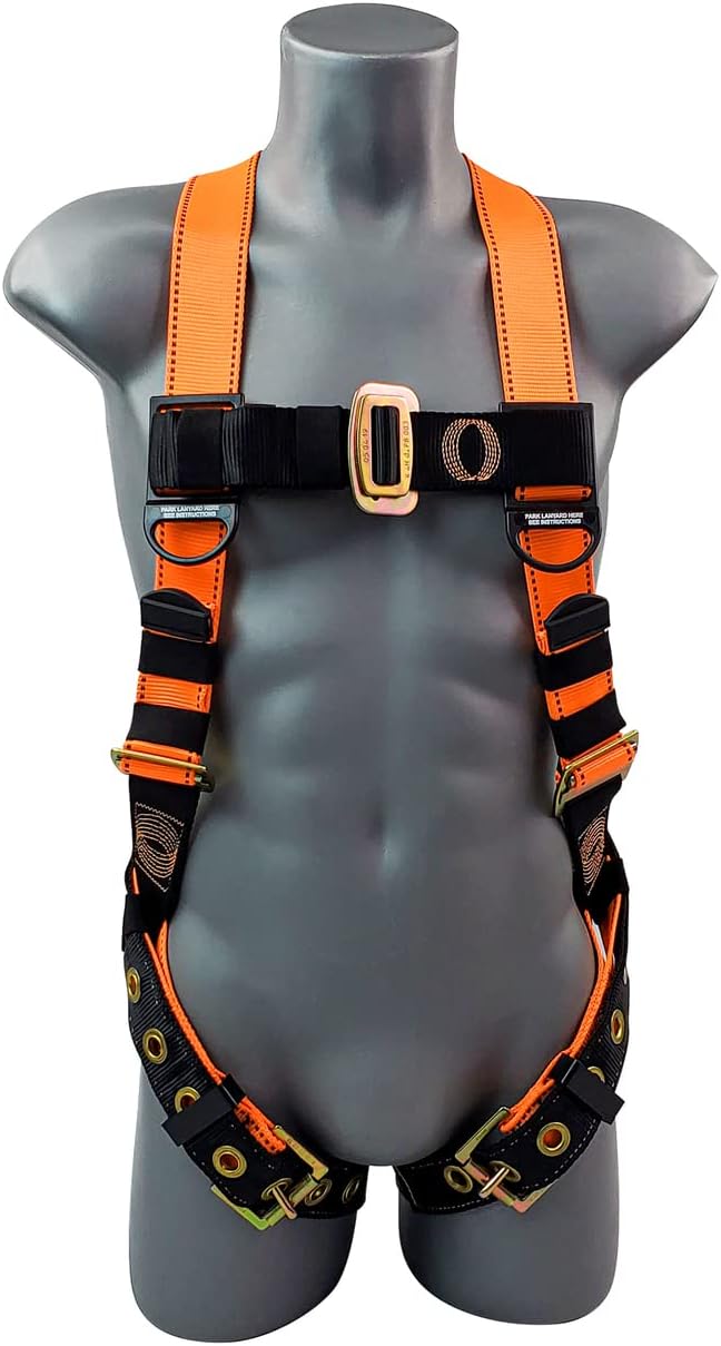 Frontline Combat Economy Universal Size| Full Body Harness | Back d-ring | 3 points of adjustability | OSHA & ANSI Compliant - - 