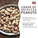 Spicy World Skinless Peanuts, Blanched Raw Peanuts (Uncooked, Unsalted) 4 Pound (64oz) ~ All Natural USA Grown