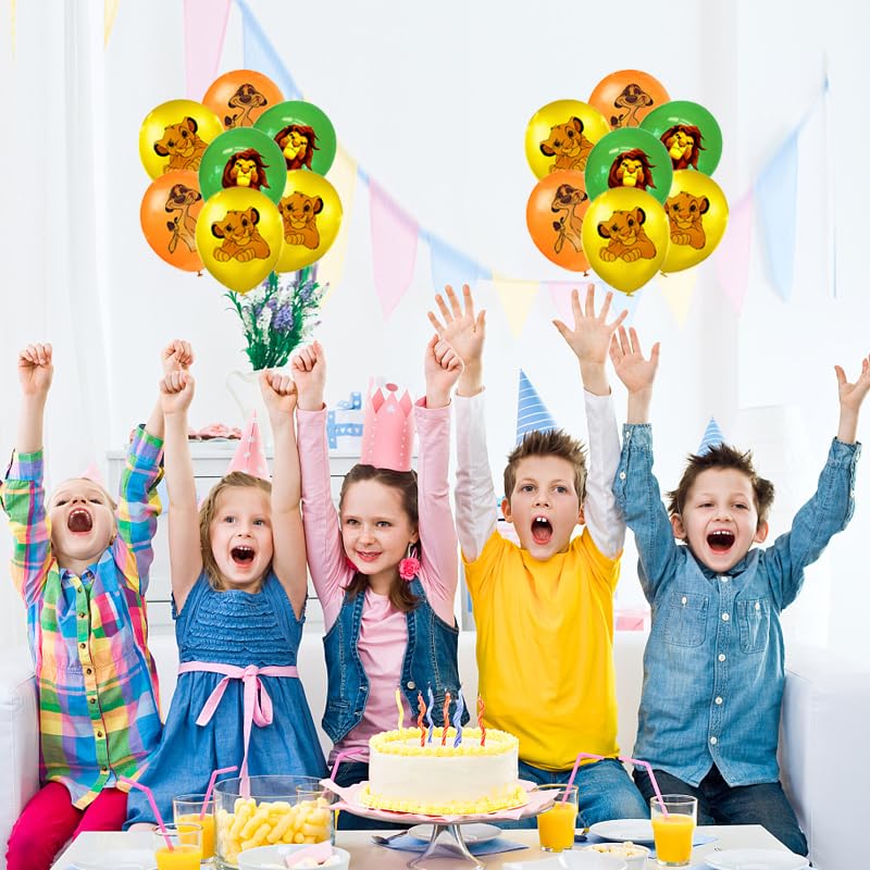 Decorazioni di Compleanno Lion King - Palloncini, Topper Torta, Festone